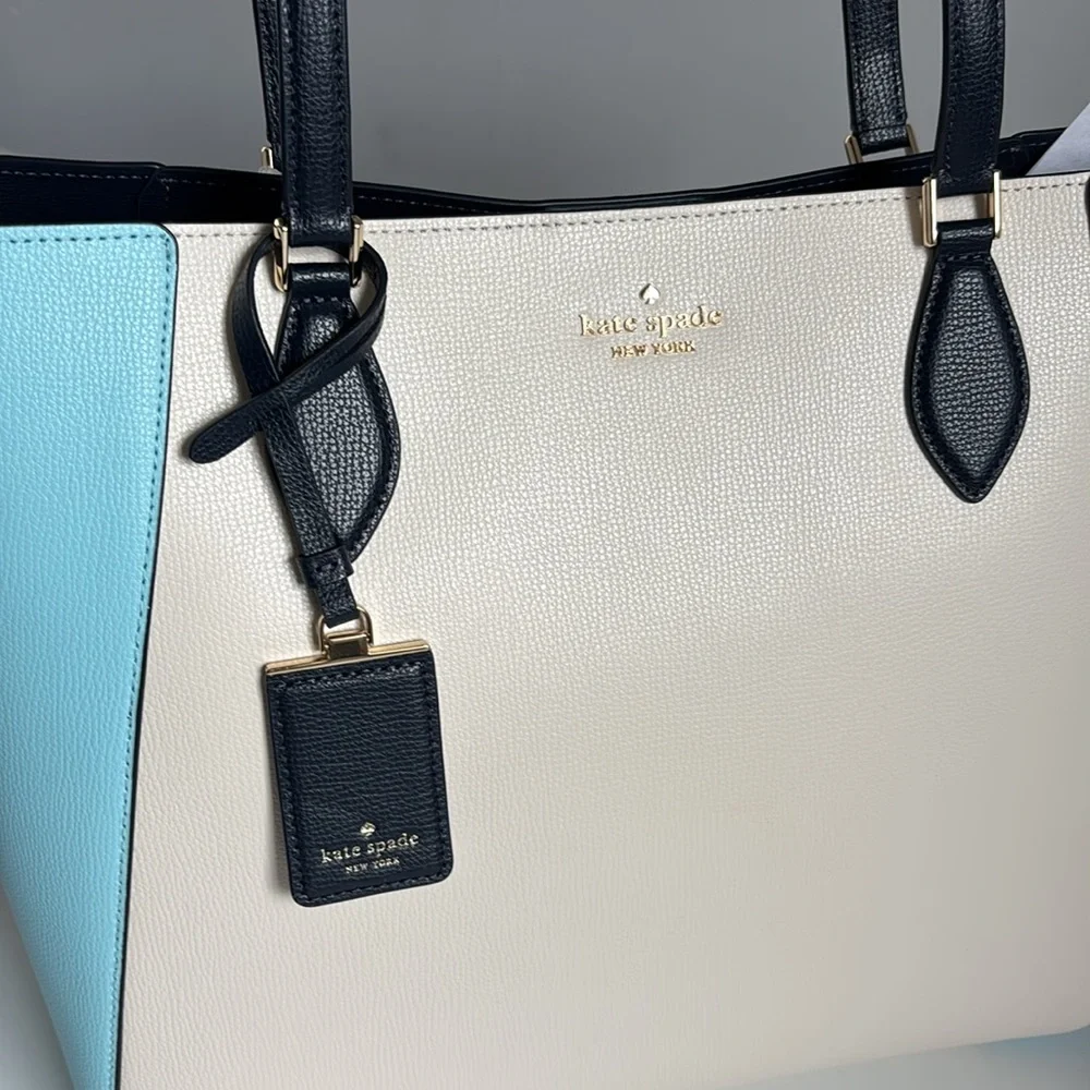 🆕 KATE SPADE | Large Poppy Colorblock Tote - Picture 8 of 16
